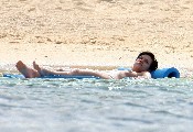 Lily Allen nude in Topless sunbathing