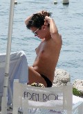 Lily Allen nude in Topless sunbathing