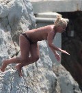 Lily Allen nude in Topless swimming