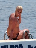Lily Allen nude in Topless swimming