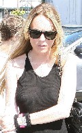 Lindsay Lohan in see through