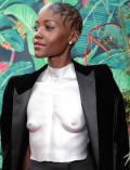 Lupita Nyong'o in breastplate