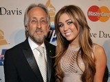 Miley Cyrus in Pre-grammy areola slip