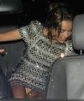Miley Cyrus in upskirt