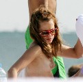 Mena Suvari nude in Topless sunbathing