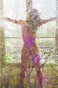 Milla Jovovich nude in Purple