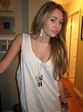 Miley Cyrus in Miley's cell phone pics