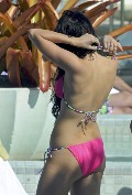 Miley Cyrus nude in pink bikini