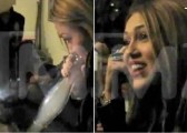 Miley Cyrus in Miley tokin' on a bong