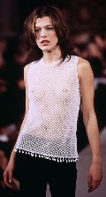 Milla Jovovich nude in catwalk oops