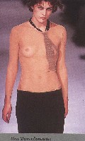 Milla Jovovich nude in catwalk oops