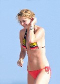 Mischa Barton in bikini at the beach