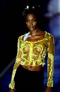 Naomi Campbell nude in catwalk oops