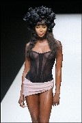 Naomi Campbell in see  through