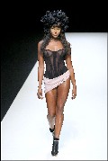 Naomi Campbell in see  through