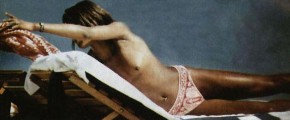 Naomi Campbell nude in Topless sunbathing