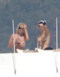 Pamela Anderson nude in Topless sunbathing