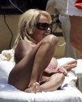 Pamela Anderson in pink bikini