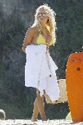Pamela Anderson nude in yellow bikini