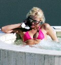 Paris Hilton in pink bikini