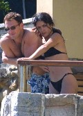 Salma Hayek in black bikini