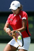Sania Mirza in on the court