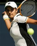 Sania Mirza in on the court
