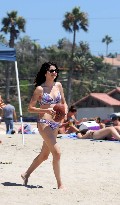 Selena Gomez in blue bikini