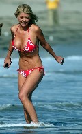 Tara Reid in red bikini