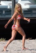 Tara Reid in red bikini