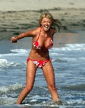 Tara Reid in red bikini