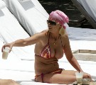 Tara Reid in red bikini