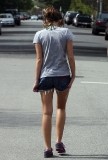 Miley Cyrus in jogging