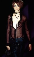 Trish Goff in catwalk oops