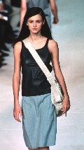 Trish Goff in catwalk oops