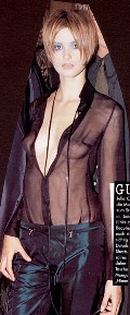 Trish Goff in catwalk oops