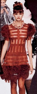 Trish Goff in catwalk oops