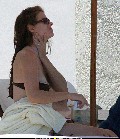 Debra Messing nude in Poolside Nip Slip