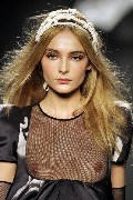 Snejana Onopka in Paris  Fashion week