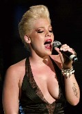 Pink in Pink Performance With Black Pasties