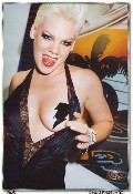 Pink in Pink Performance With Black Pasties