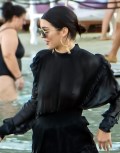 Kendall Jenner in see  through