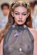 Gigi Hadid in see  through