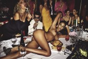 Joan Smalls nude in Vogue IT