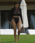 Kim Kardashian in see  through