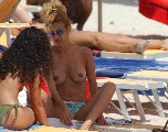 Adriana Volpe nude in Topless swimming