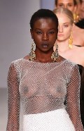 Yaya Deng in see  through