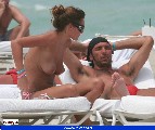 Alena Seredova nude in Topless sunbathing