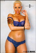 Amber Rose in See Through Clothes 