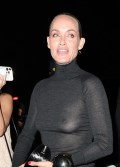 Amber Valletta nude in see  through